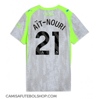 Camisa de time de futebol Manchester City Rayan Ait-Nouri #21 Replicas 3º Equipamento Feminina 2025-26 Manga Curta Camisa de time de futebol Manchester City Rayan Ait-Nouri #21 Replicas 3º Equipamento Feminina 2025-26 Manga Curta